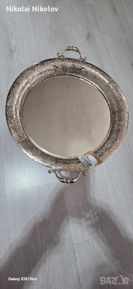 декоративен огледален поднос, снимка 1