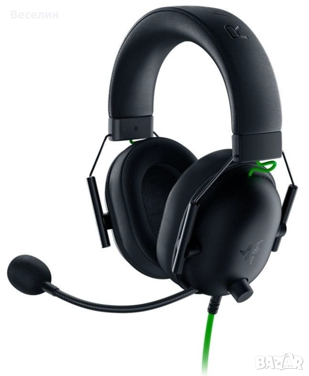 Гейминг слушалки Razer - Blackshark V2 X, черни, снимка 1