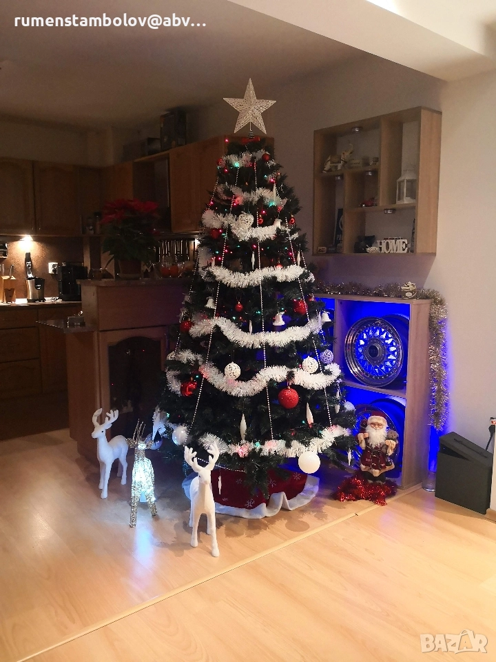 Изкуствена елха - 210см, 3 части, снимка 1