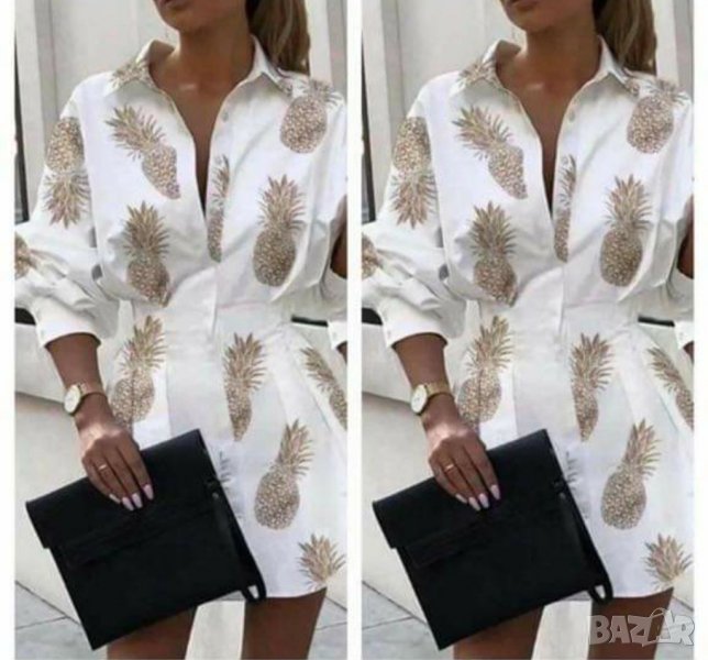 Дамски риза бяла , снимка 1