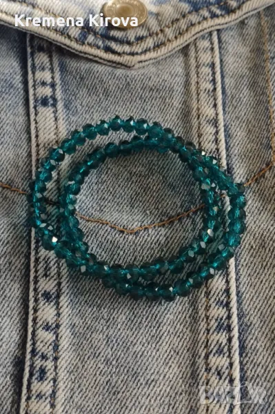 Сетове от 2 гривни от мъниста от стъкло. Бижута Луди гъби. Ръчна изработка., снимка 1