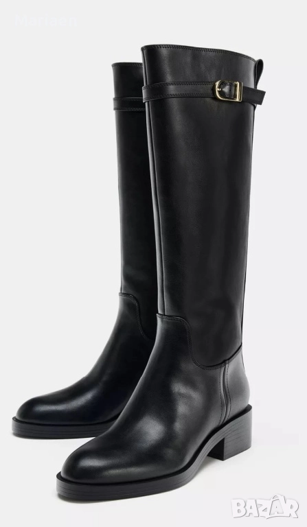 Черни ботуши Zara, снимка 1