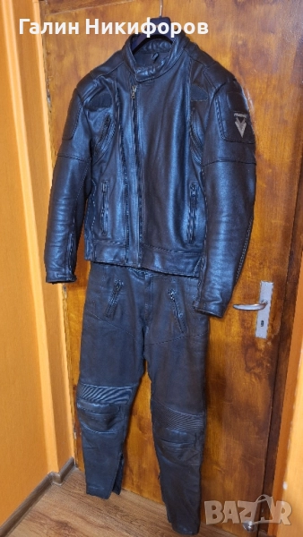 кожен мото екипмот две части , снимка 1