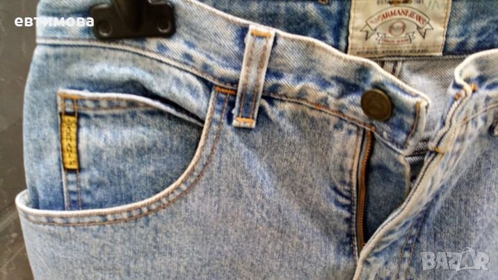 Jeans Armani, denim, 30, оригинален, светлосин, снимка 1