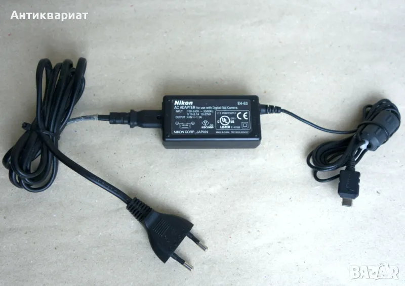 Оригинален адаптер захранване Nikon EH-63 (4.8V / 1.5A), снимка 1