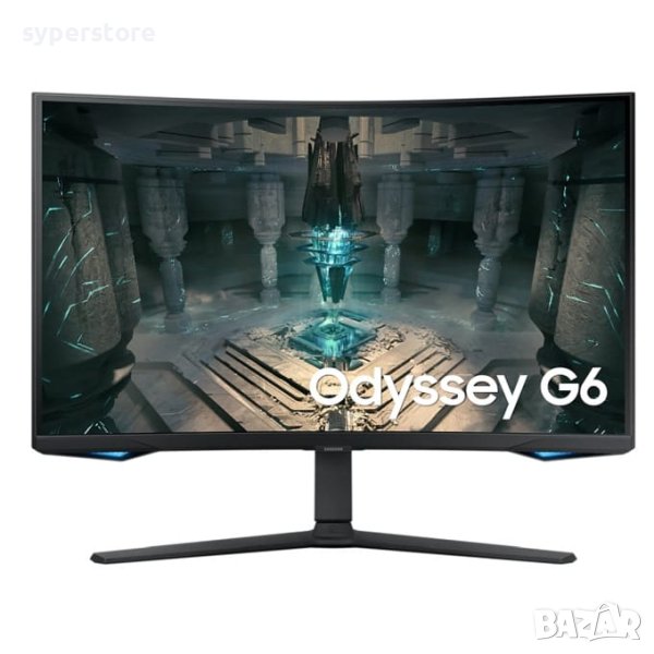 Mонитор 32" QHD Samsung Odyssey G6 G650 (2560 x 1440) 240Hz 16:9 1ms GtG 350cd/m2 2xHDMI 2xUSB Black, снимка 1