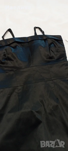 Дамска рокля, черен сатен, 39 лв, снимка 1