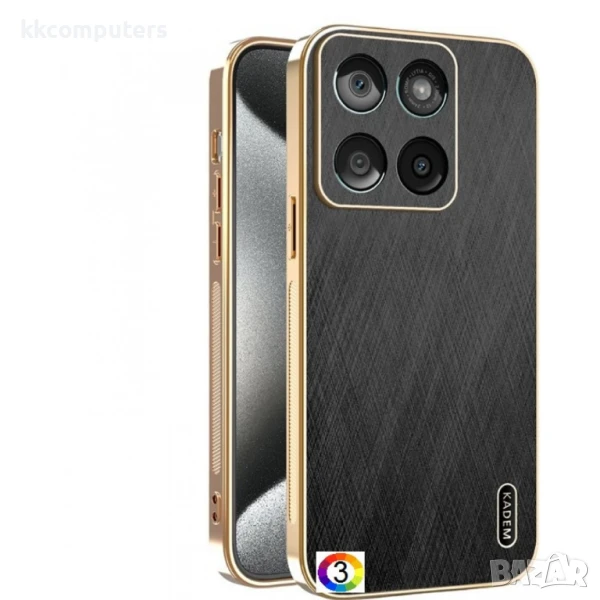 Motorola Edge 60 5G / 60 Fusion 5G KADEM Electroplating Silk Texture PU + TPU Калъф и Протектор, снимка 1