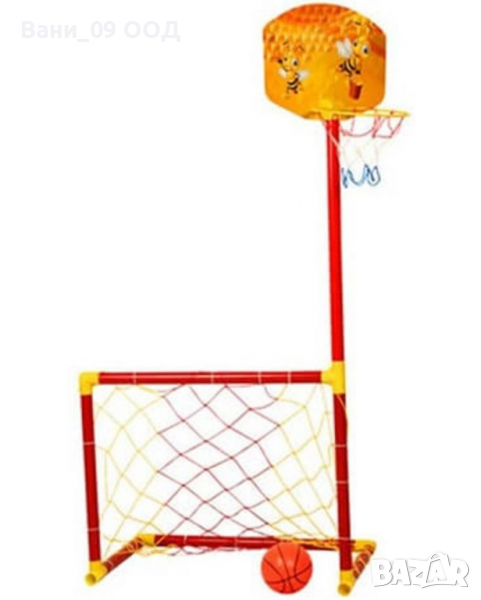 Детски баскетболен кош с футболна врата 2в1, снимка 1