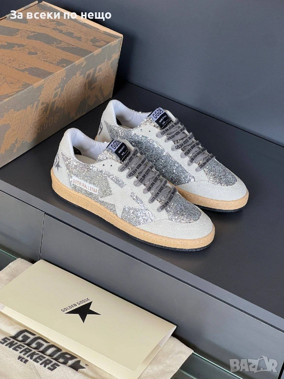 Golden Goose Дамски Светло Сиви Маратонки👟Дамски Спортни Обувки Код E1183, снимка 1