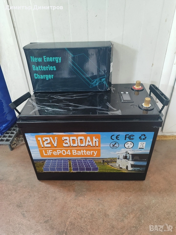 Нов тягов акумулатор LifePo4 12v 300AH, снимка 1