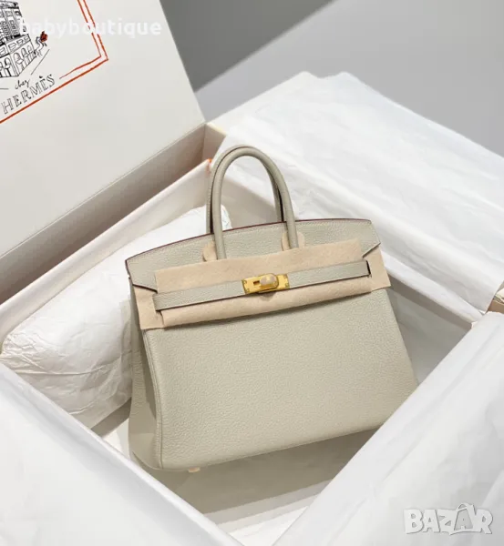 Hermes Birkin Pearl Gray, снимка 1