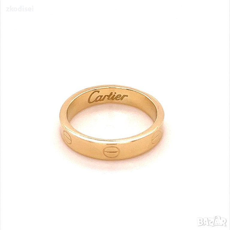 Златен дамски пръстен Cartier 1,42гр. размер:55 14кр. проба:585 модел:34386-4, снимка 1