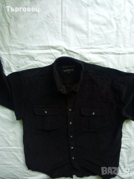 Черна риза - ситно кадифе, снимка 1