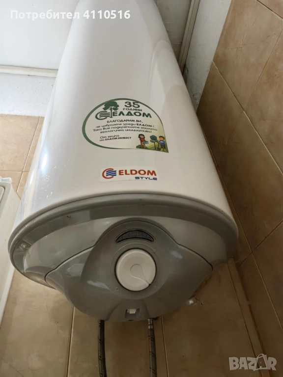 СПЕШНО! Бойлер ЕлДом 80л, 3 kW в гаранция с документи!, снимка 1