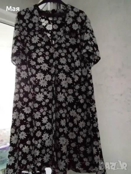 Дамска елегантна лятна рокля с коланче, размер 56, цена : 35 лв., снимка 1