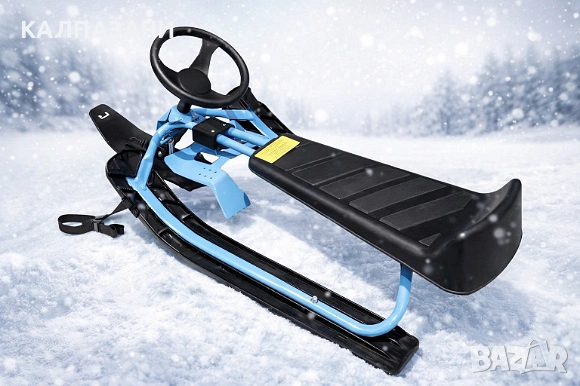 Детска шейна с кормило Гега синя, снимка 1