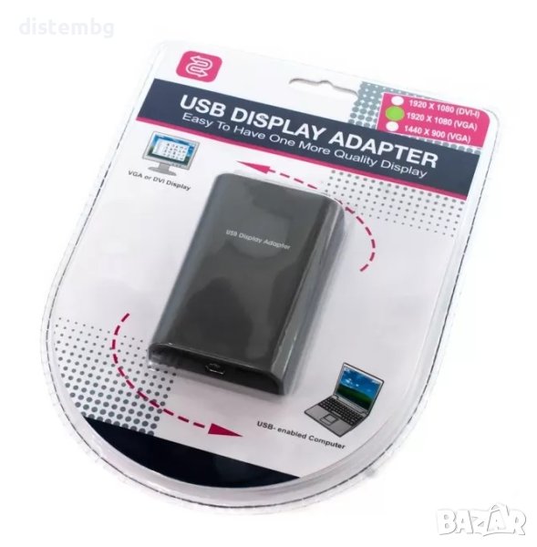 Адаптер USB 2.0 към VGA, снимка 1