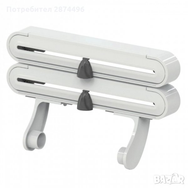 3251 Практичен троен диспенсър за кухненска хартия и фолио, снимка 1