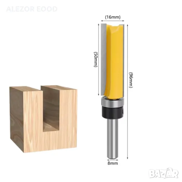 Фрезер копирен / за канали с горен лагер, Дължина 50мм, Захват 8, 4013, снимка 1