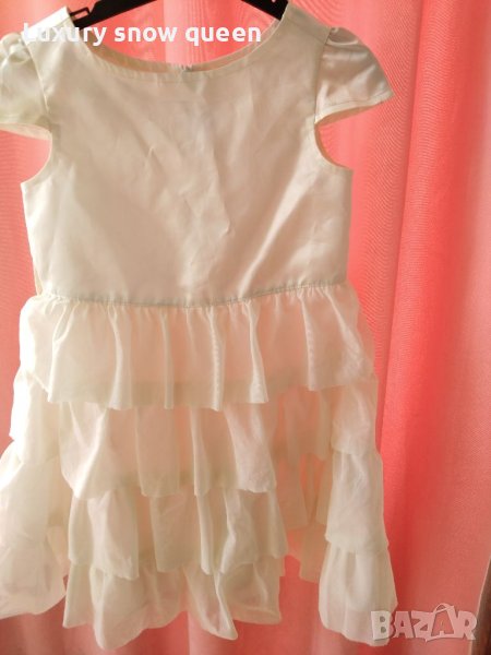 Детска Бяла рокля 3-4г., снимка 1