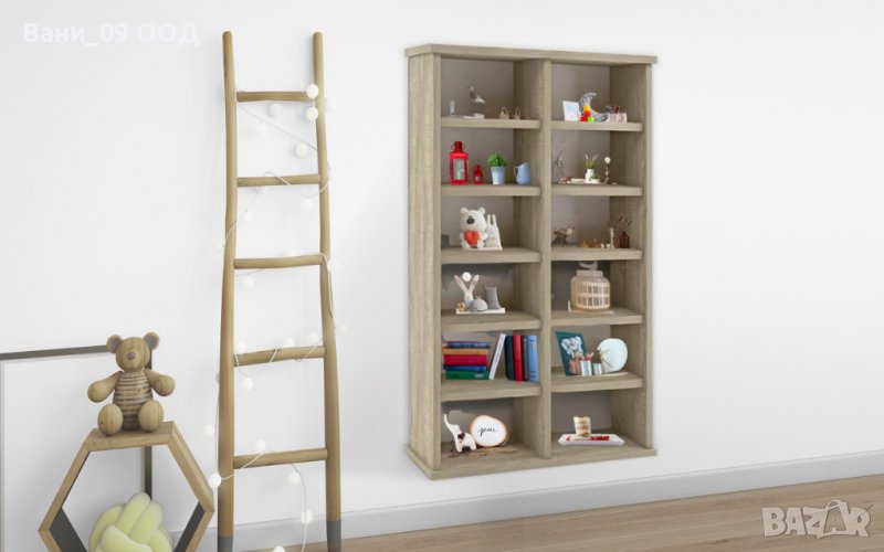 Стенна етажерка с 12 разделения, снимка 1