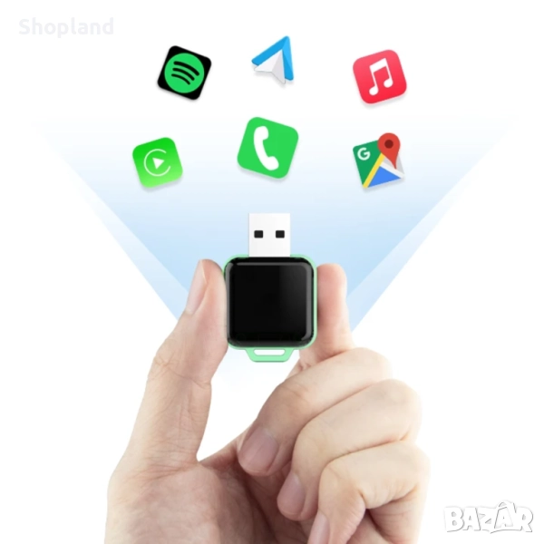 Безжичен CarPlay адаптер – свобода и удобство на пътя, снимка 1