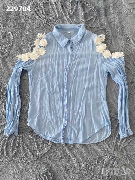 Дамска памучна ризка, снимка 1