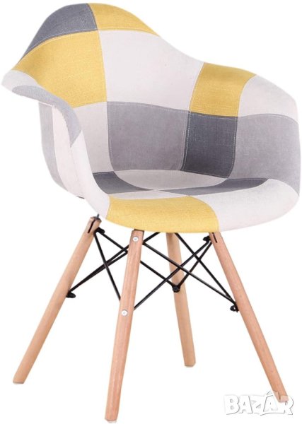 Висококачествени трапезни столове тип кресло пачуърк LQ-BBPY-HUANG, снимка 1