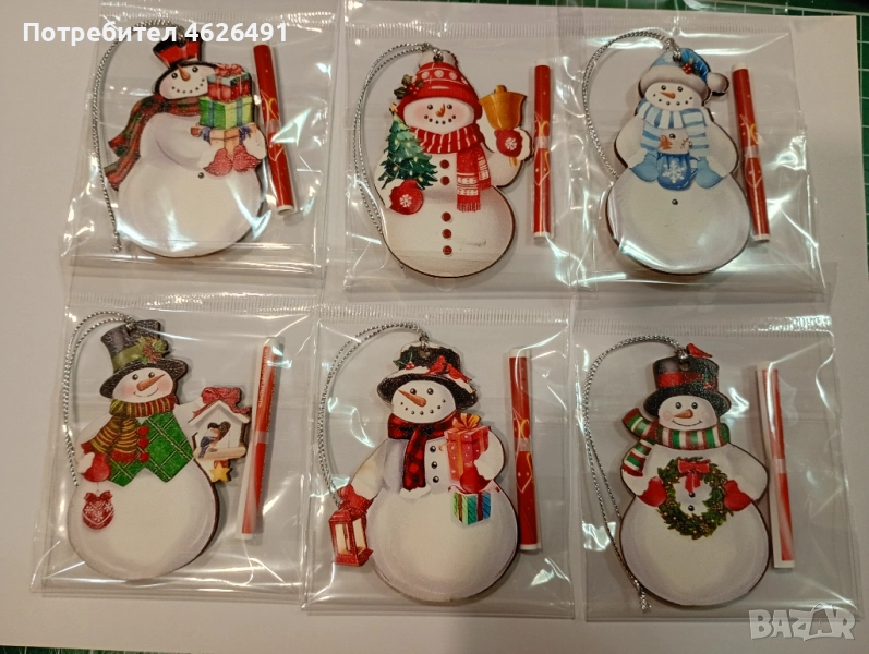 Коледни магнити,подаръци,висулки,късмети, снимка 1