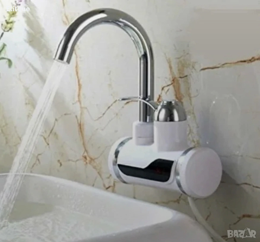 Смесител за вода с нагревател за мигновено загряване – 3000W 🚰, снимка 1