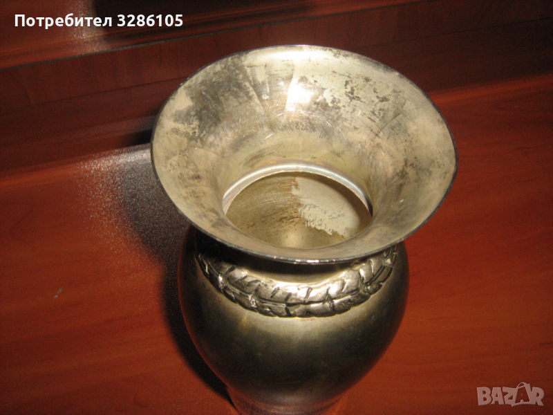 ПОСРЕБРЕНА ВАЗА, снимка 1