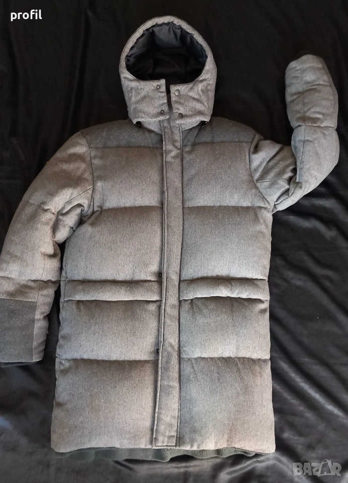 Пухено вълнено палто/яке H&M M, снимка 1