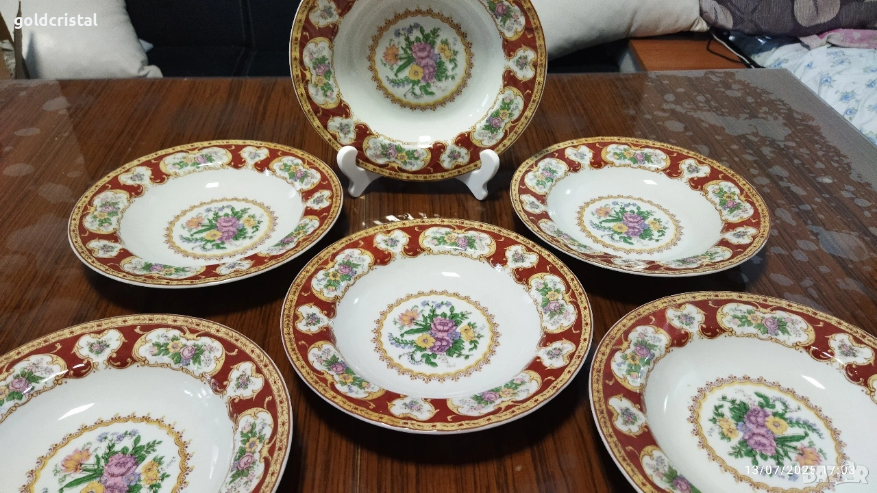 Стар български порцелан чинии , снимка 1