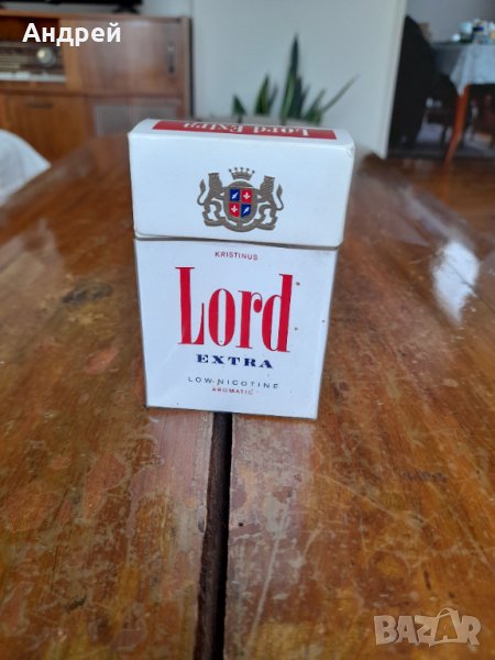 Стара кутия от цигари Lord, снимка 1
