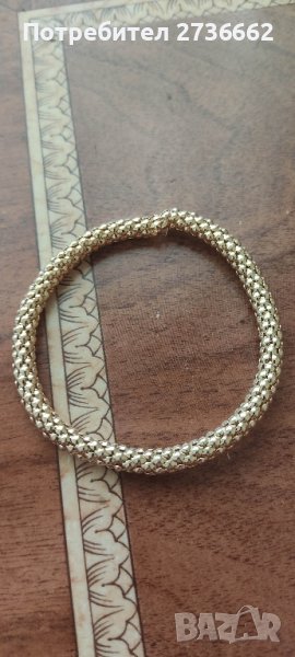 Позлатена Регулируема Гривна  , снимка 1