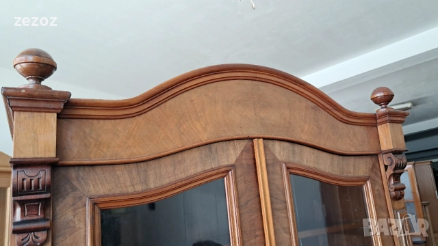 Витрина антикварна масив, снимка 6 - Секции и витрини - 53744985