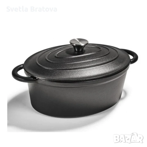 Чугунен бретер KITCHEN CLUB с емайлирано покритие – 4 литра, снимка 2 - Други стоки за дома - 50739987