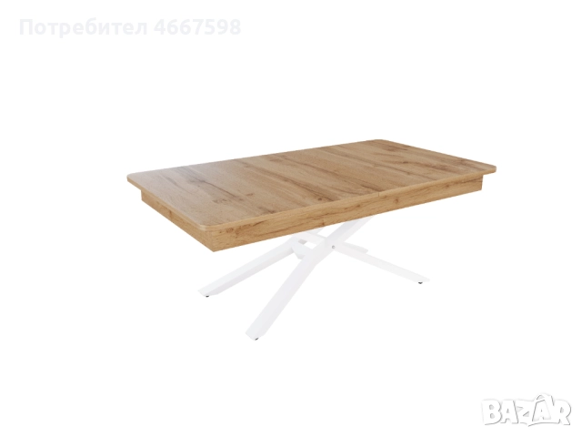 Разтегателна холна маса Мегара с повдигащ механизъм – ПДЧ плот, метална основа, снимка 8 - Маси - 52640114