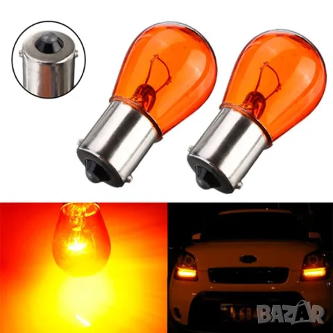 Maxxx Light PY21W крушки жълти/оранжеви 12 V 21 W 10 броя, снимка 3 - Аксесоари и консумативи - 55864439