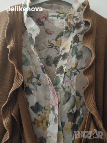 Sonia Rykiel. Size M 100% Памук Дълга жилетка, снимка 5 - Жилетки - 41974042