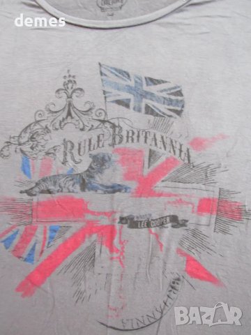 Нова дамска тениска Lee Cooper цвят графит размер М, снимка 4 - Тениски - 50058719