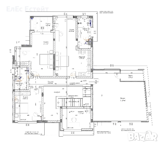ПРОДАВА СЕ! Новострояща се луксозна къща близо до Пловдив, снимка 8 - Къщи - 51133034