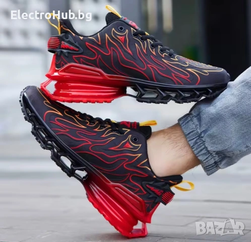 🔥 Червена доминация – футуристични street маратонки 2026, снимка 4 - Маратонки - 53532904