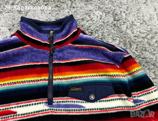 Мъжко! Polo Ralph Lauren Sportsman Serape Fleece, Размер M, снимка 3 - Пуловери - 53569331
