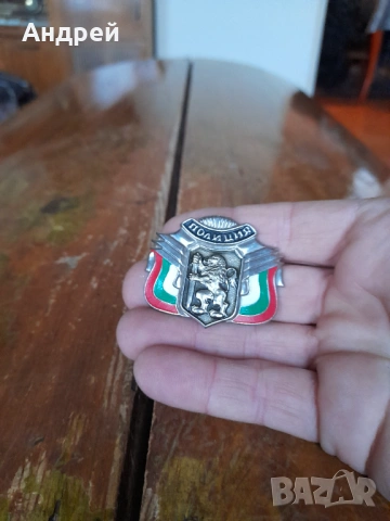 Кокарда Полиция #2, снимка 2 - Антикварни и старинни предмети - 53685196