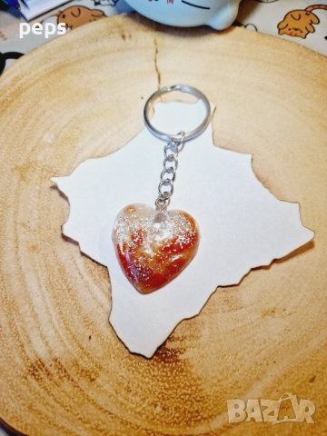 Ключодържатели от епоксидна смола- котка,куче,цветя,сърца, снимка 15 - Други - 44245950