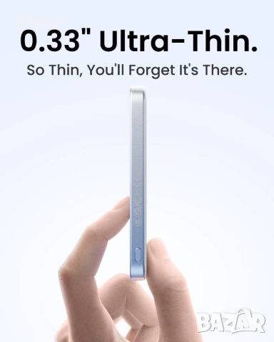 Външна батерия SHARGE AeroMag Magsafe 5000 mAh, магнитна, 15 W Qi2, снимка 2 - Външни батерии - 52272357