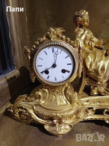 Фигурален античен каминен часовник Diplan & Salles, снимка 10 - Антикварни и старинни предмети - 52712546