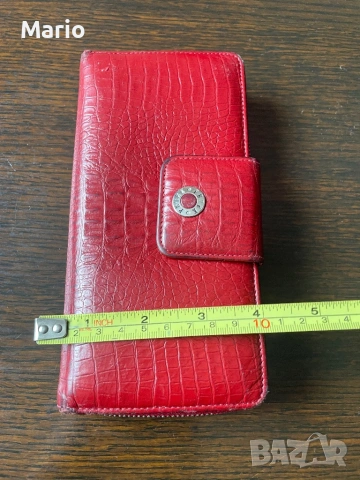 Petek дамски червен кожен портфейл, снимка 6 - Портфейли, портмонета - 53219552